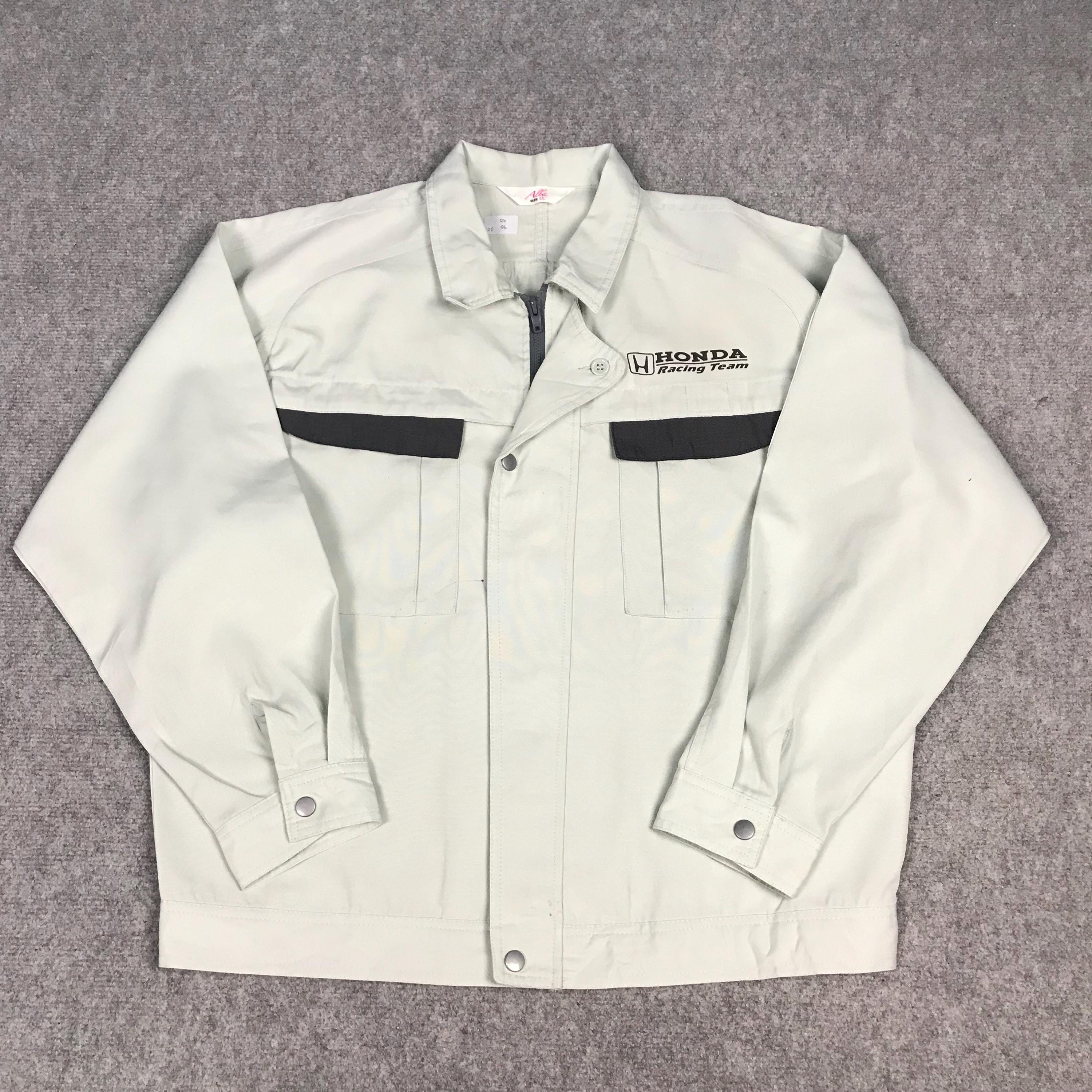 Vintage Honda Racing Team Work Uniform Japan Custom Jacket Free