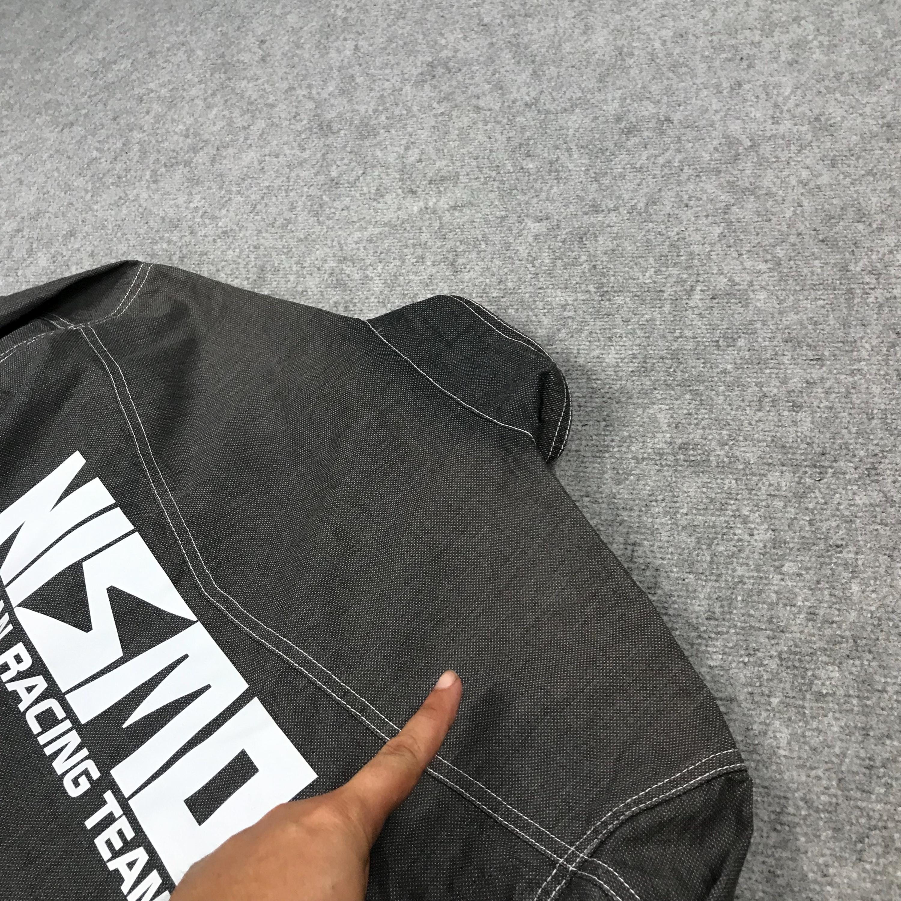 Vintage Nismo Nissan Racing Team Work Japan Uniform Black Faded