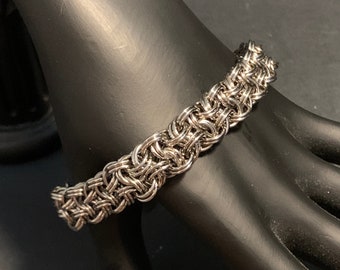 Stainless Steel Kinged Vipera Berus Chainmail Bracelet