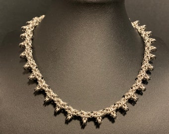 Stainless Steel Byzantine Variant Chainmail Necklace