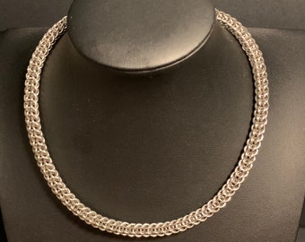 Collier en cotte de mailles persan en acier inoxydable