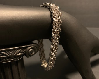 Stainless Steel Vipera Berus Chainmail Bracelet