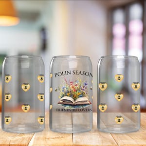 Bridgerton Glass Can: Polin Season, Romance Book Club Cup