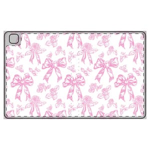 Custodia per iPad in similpelle vegana: stile coquette, supporto multiuso