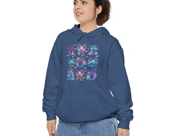 Sudadera con capucha de fantasma de neón, linda sudadera de Halloween
