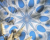 Round white crochet doily lace 20 inches
