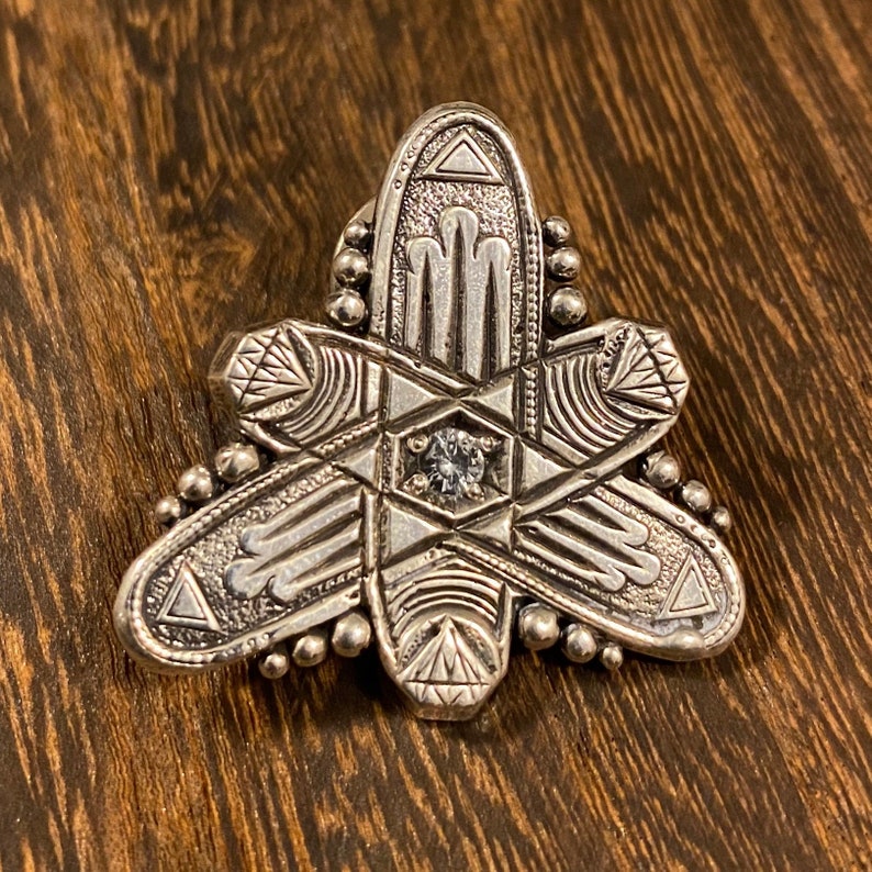 White Topaz Atom Pin 2.0 Limited Edition of 100