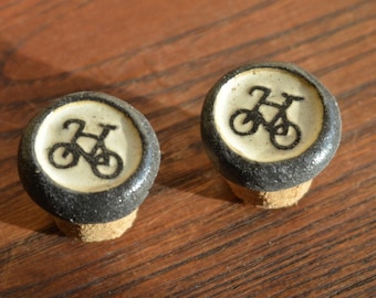 Handmade Bicycle handlebar end plug 【Bicycle】