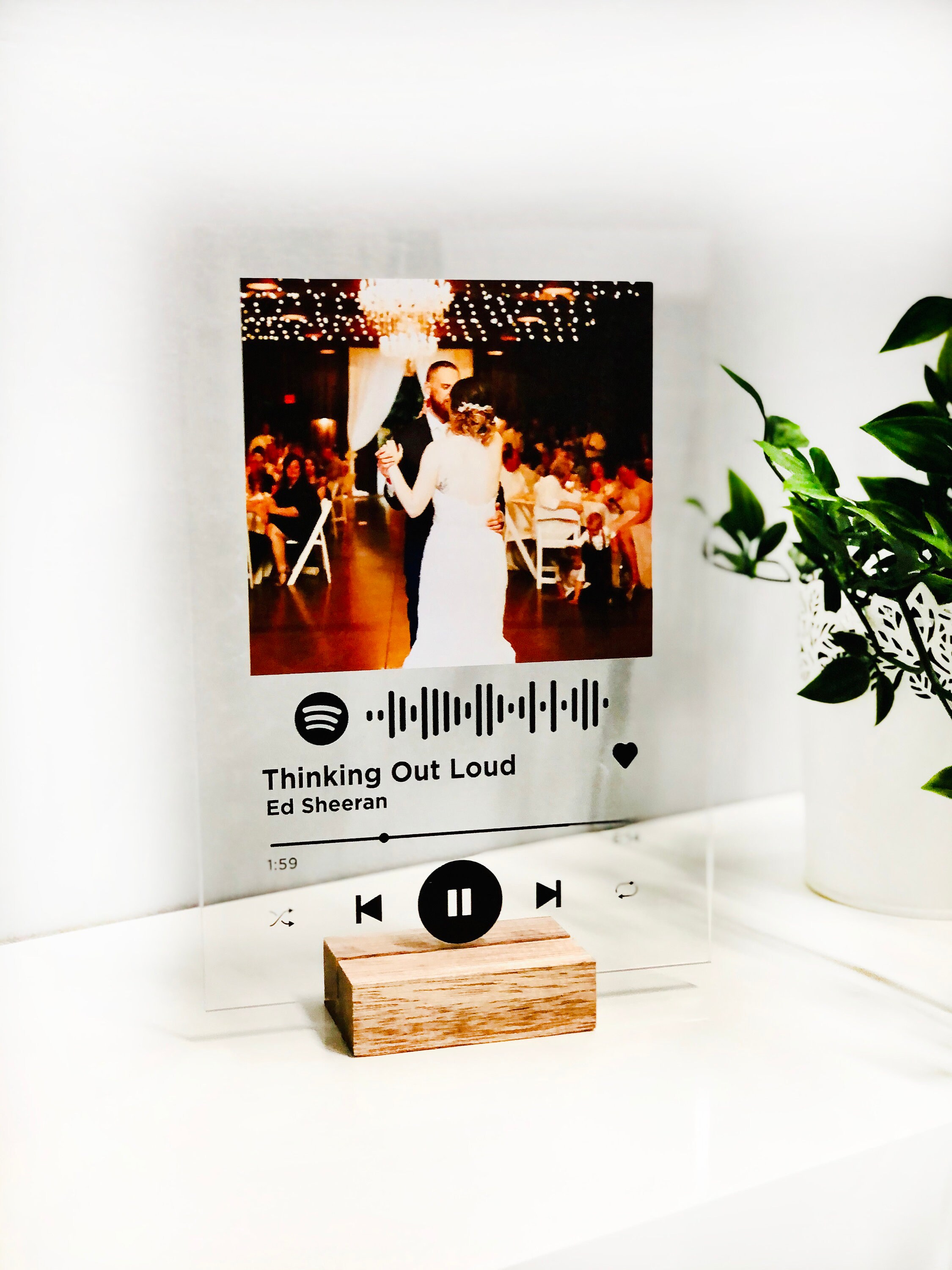 Personalised Spotify Acrylic Song Plaque Etsy