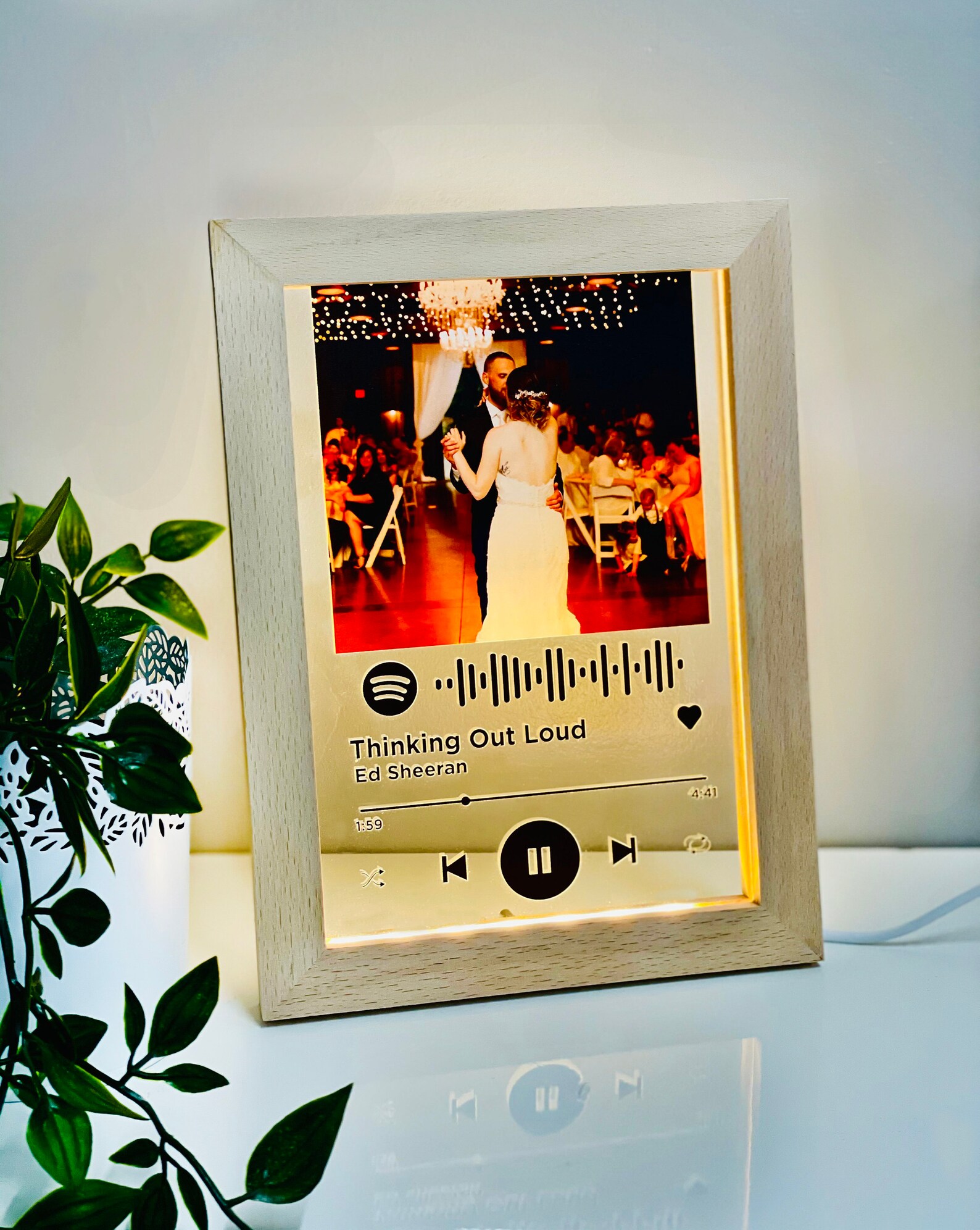 Personalised LED Spotify Acrylic Song Frame Etsy