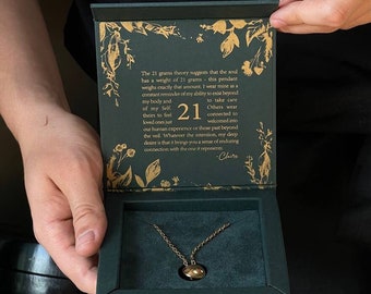 50 cajas magnéticas rígidas de cartón personalizadas / Caja de lujo verde oscuro para collares de joyería con logotipo dorado / Caja personalizada para pendientes de joyería de marca