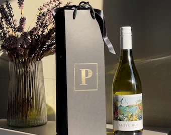 Custom Paper Bag for Bottle Gifts | Wine Bottle Favor Bag with Branding | Personalized Packaging for Events, Weddings & Business Gifting