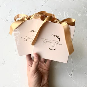 Personalized jewelry box , custom jewellery box with gold logo, favor jewlery box with satin pad, small bracelet jewelry box  50pcs