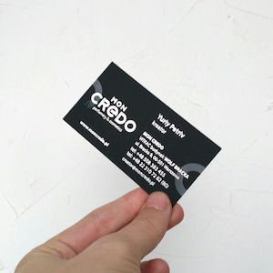 Tarjeta de visita personalizada, diseño de logotipo de marca personalizado, serigrafía, regalo personalizado, sello de relieve, plantilla de nombre minimalista de cartón