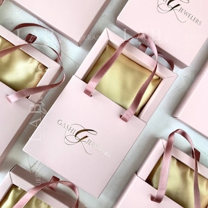 Pale pink drawer jewelry packaging box with custom logo, gift powder pink jewellery packaging , womans day gift box, wedding gift box 50pcs