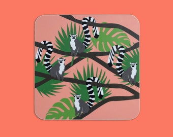Lemur Hide & Seek Tropical Collection Coaster Sold Individually