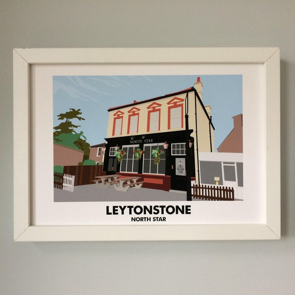 Leytonstone North Star Pub A4 Print