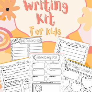 Kids Pen Pal Letter Writing - Get to Know Me Questions Activity Pages  - Instant Digital Download - Printable