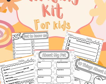 Kids Pen Pal Writing Kit: Get to Know Me Activity Pages (Digital Download)