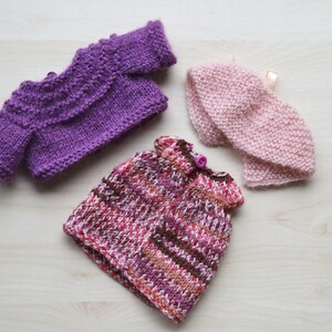 Knitted Lamb Girl Doll Hand Knit Sheep Cute Soft Toy With Outfit Gift ...