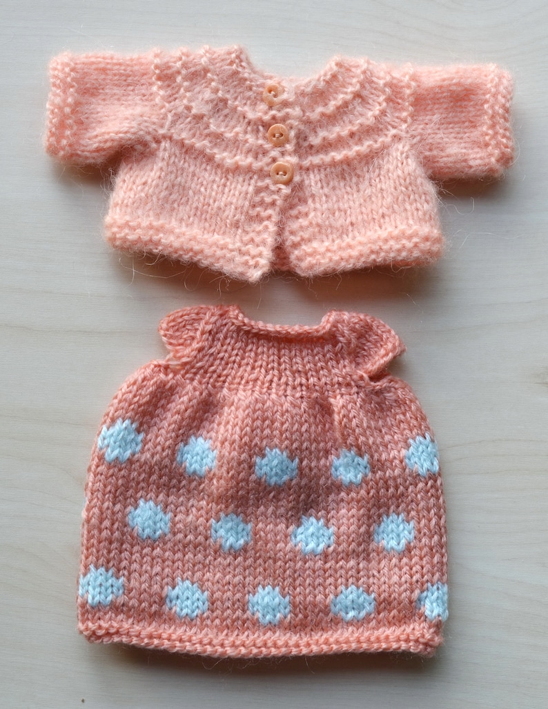 Knit Doll Clothes Set Knitted 12 11 10 Inch Doll Toy Outfit Etsy
