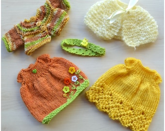 Knitted Doll Clothes Set 12 Inch Knit Doll Outfit for Stuff Toy Clothes Doll Clothing Doll Dress for Stuff Toy