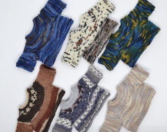 Knitted Variegated Sweater for 9-12 Inch Stuffed Toys/Dolls