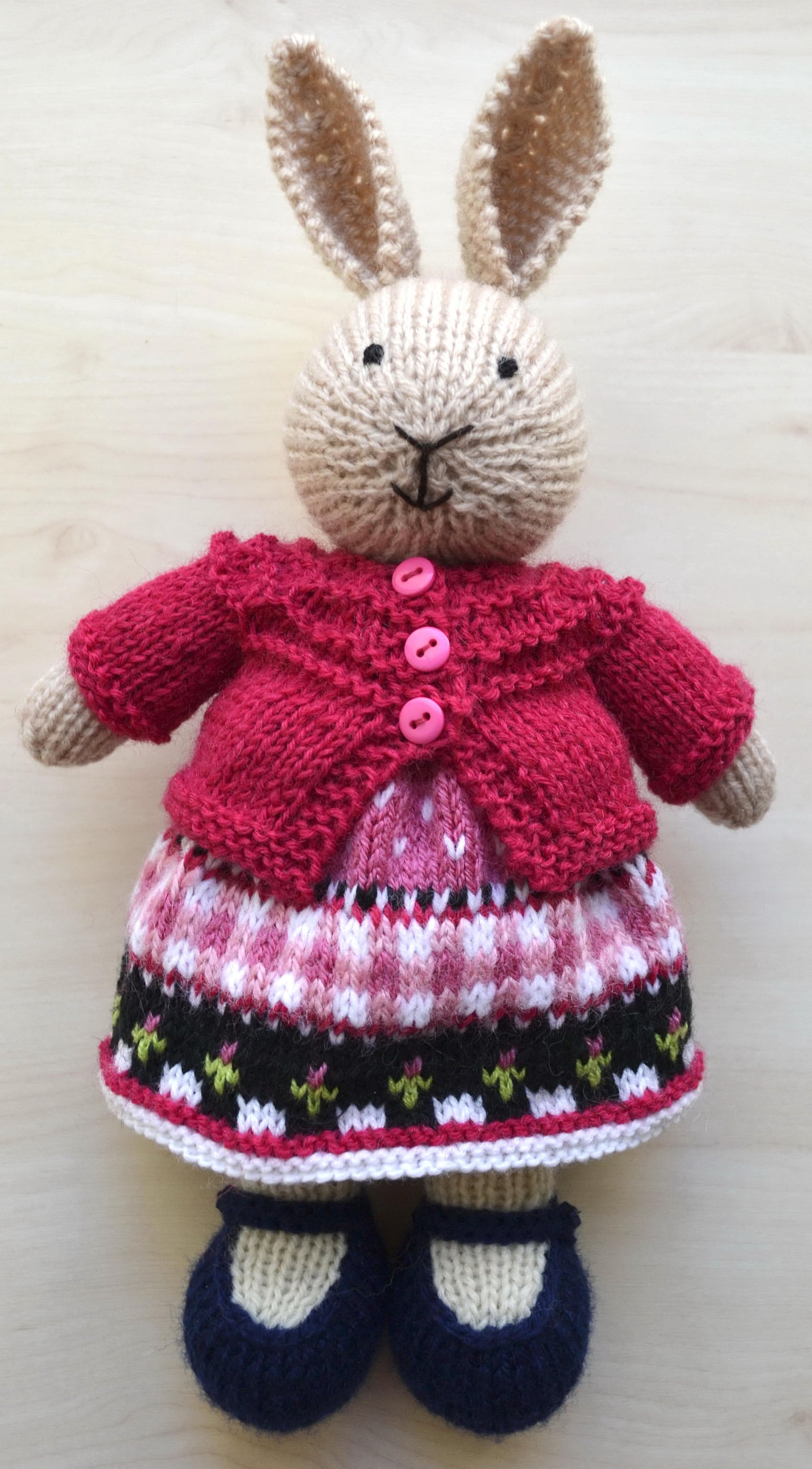 Hand Knit Bunny Girl Set Soft Toy Knitted Little Bunny in Etsy