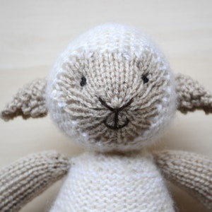 Knitted Lamb Girl Doll Hand Knit Sheep Cute Soft Toy With Outfit Gift ...