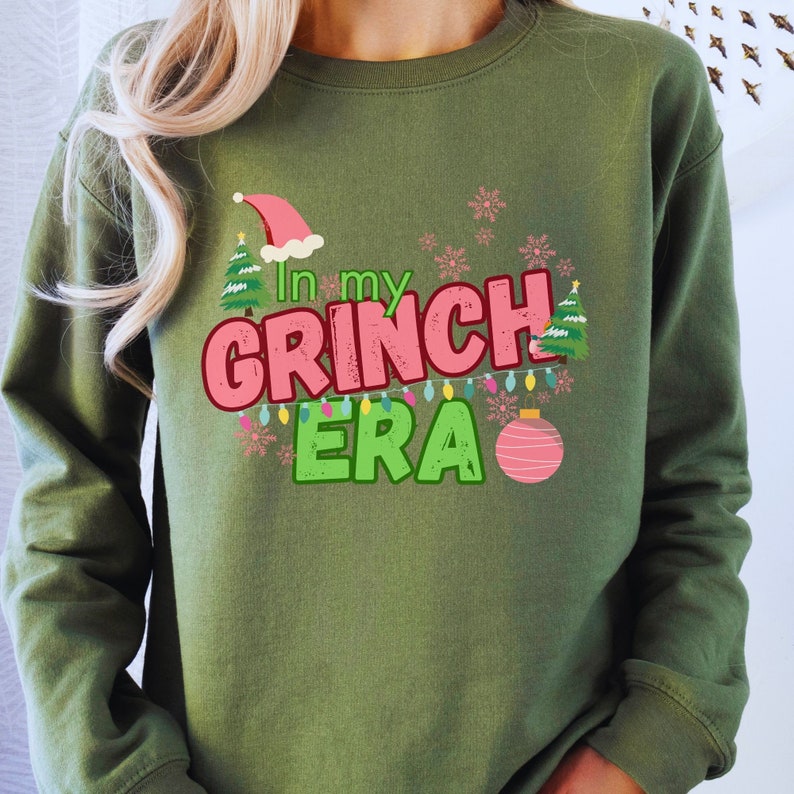 In My Grinch Era Sweatshirt Grinch Shirt Christmas - Etsy