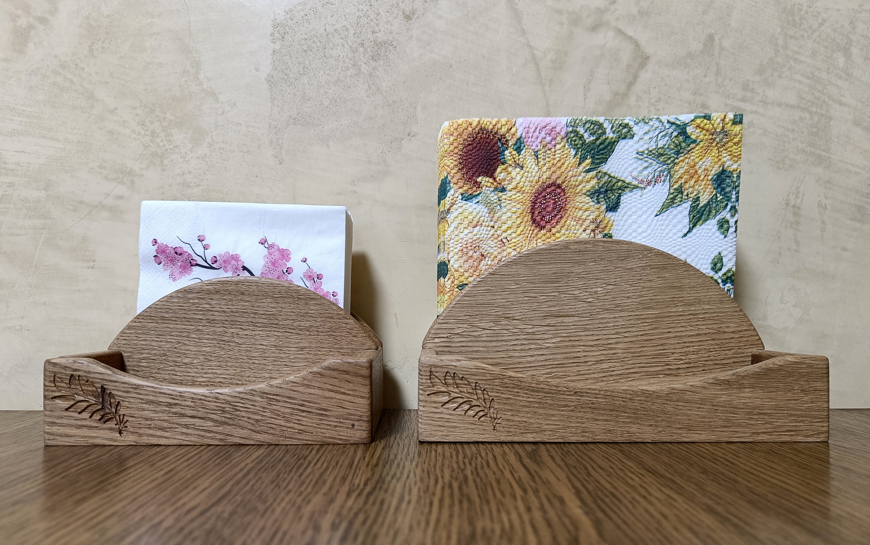 Serviettenhalter Aus Holz Mit Salz- & Pfefferfach – Rustikal, Schwarz, Für Küche & Tisch
