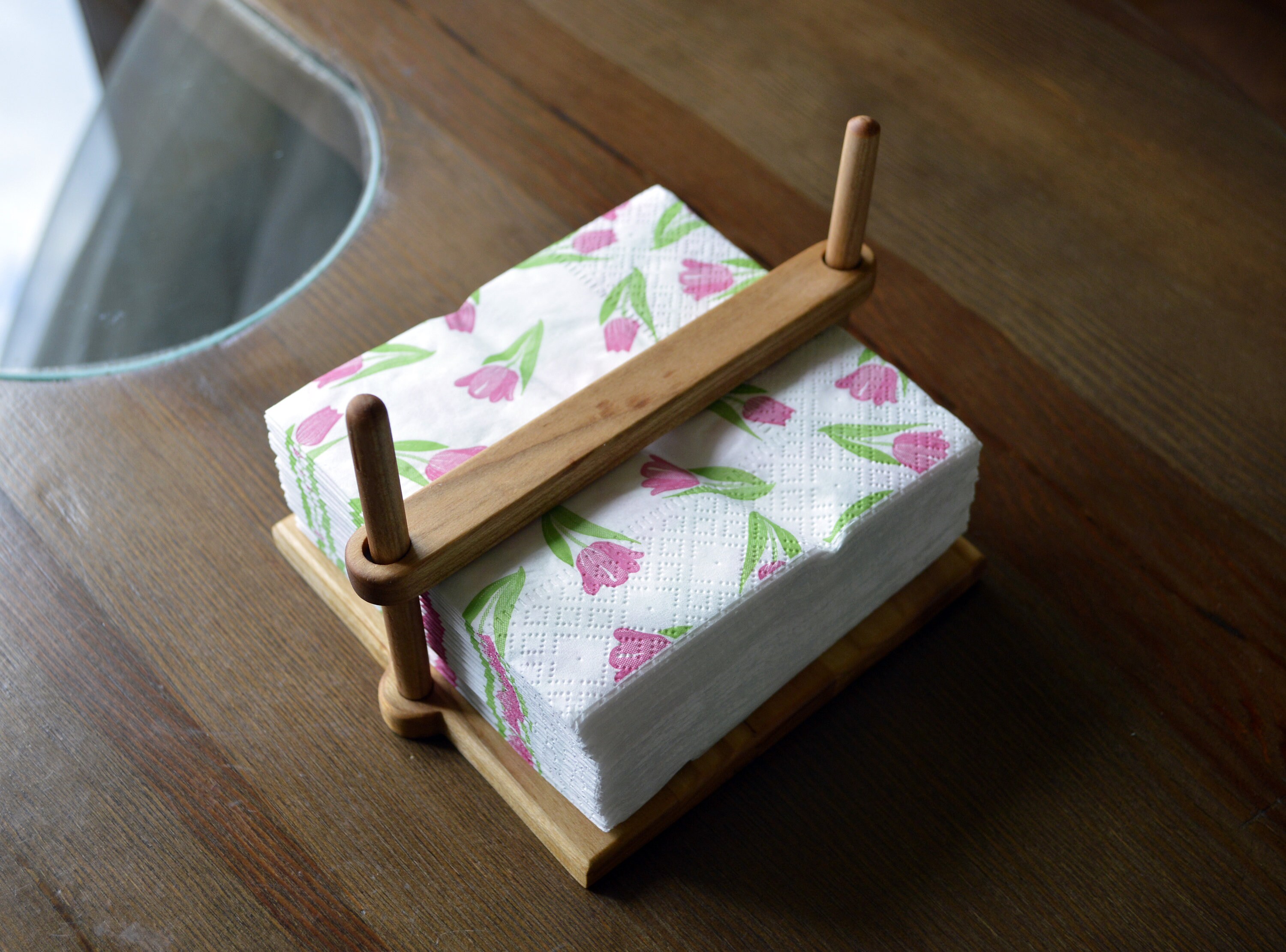 Wooden Napkin Holder Farmhouse Kitchen Picnic Napkin Holder Etsy