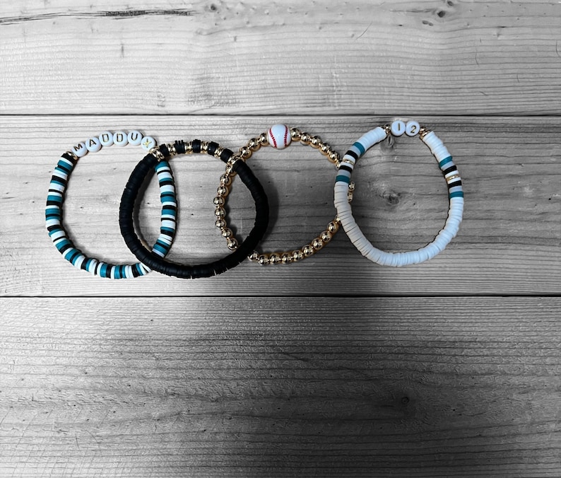 Personalized Sports Bracelets Etsy