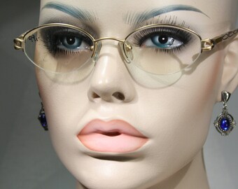 womens glasses semi rimless