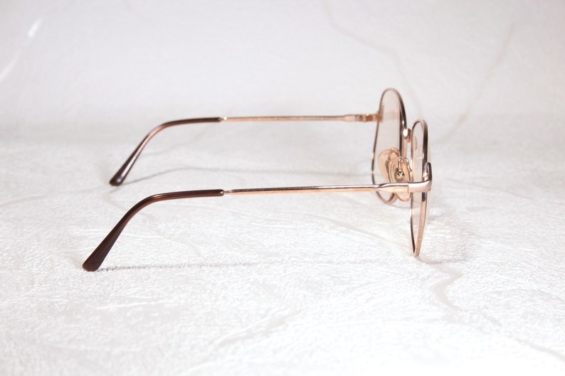 Ungetragene 18K Vergoldete Italienische OPTOLINE 377 Vintage Ende 1970er Anfang 1980er Oversize Stil Brillen Brillenfassungen Brillen für Frauen Bild 4
