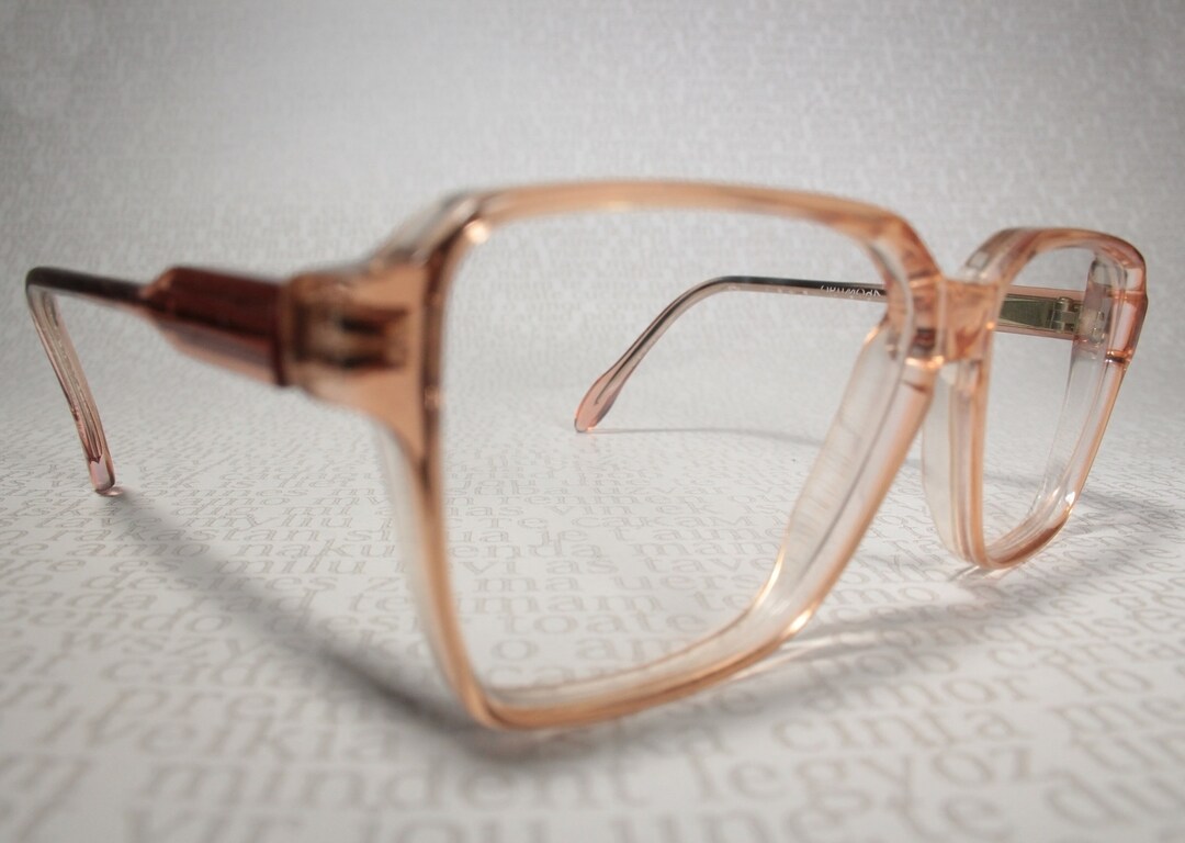 Frame Jet Set Super Small 1970's JET SET by OPTIMODA Mod. 560 F Clear Honey to Brown ...