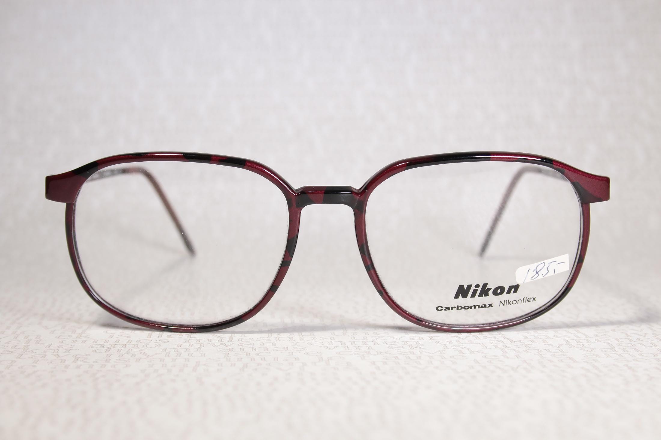 Vintage 80's NIKON CARBOMAX Oversized Carbon Fiber Eyeglass Frames