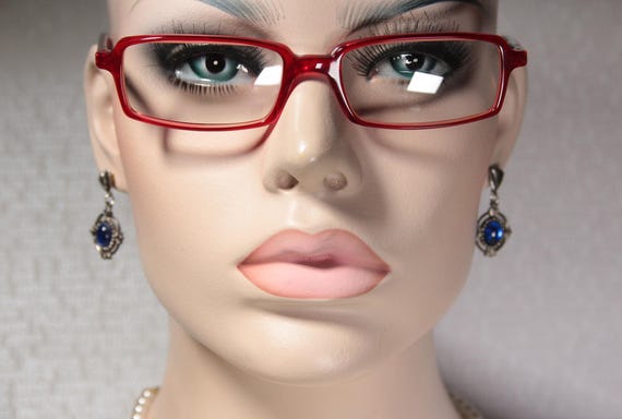 Unworn LUXOTTICA LU3188 Semi Clear Ruby Red Small… - image 1