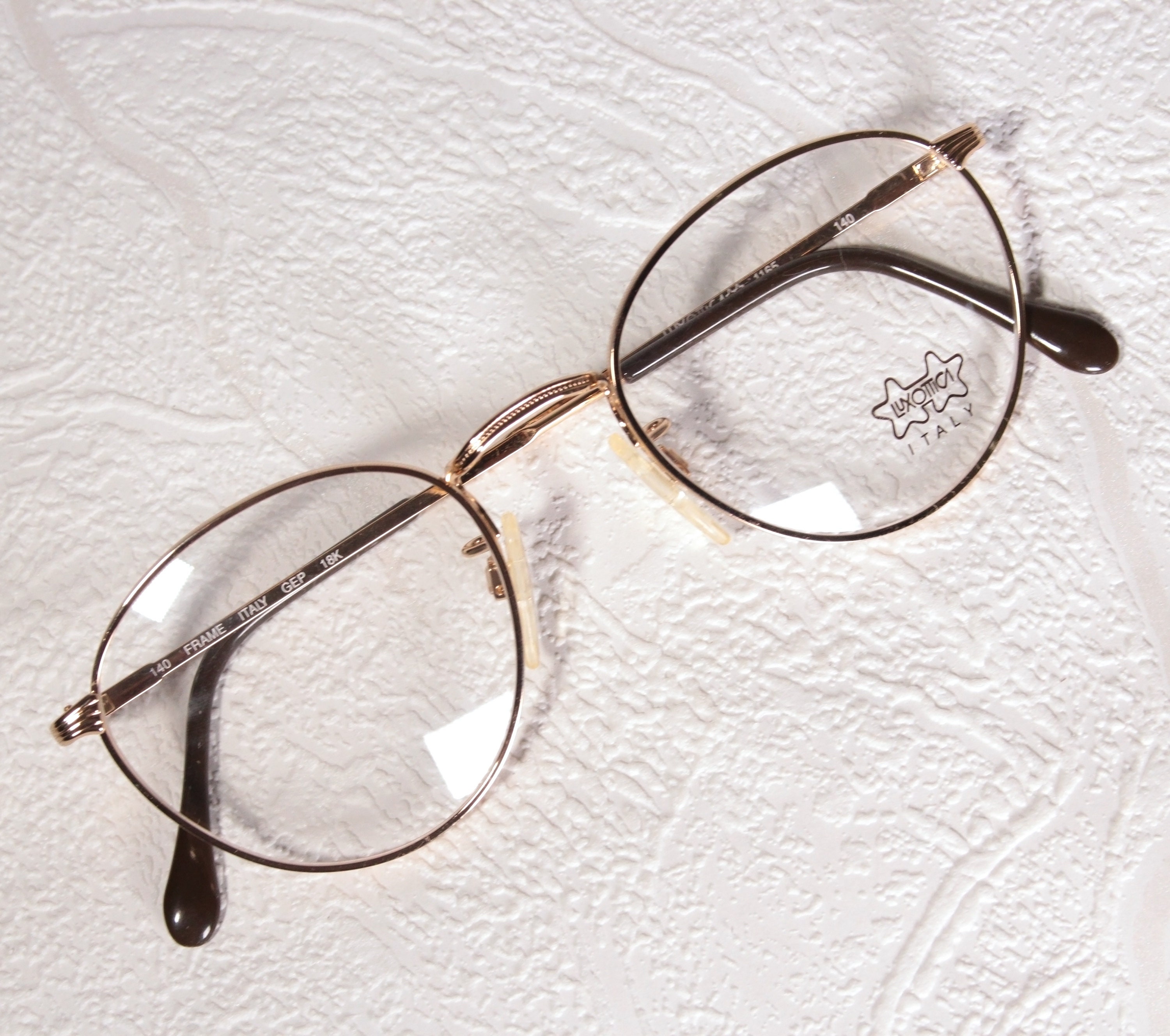 18K Real Gold Plated LUXOTTICA Vintage Early-to-mid Eighties 