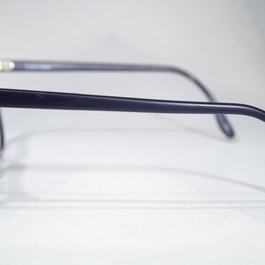 Début CALVIN KLEIN modèle CK 15 vintage des années 1980 des années 80 en plastique bleu foncé mat taille oversize moyenne grande monture de lunettes lunettes de vue image 8