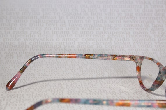 Vintage True 80's Italian BRILLE Super Wild Multi… - image 8