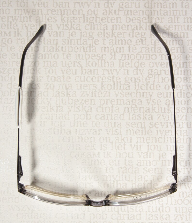 Unworn LUXOTTICA LU3180 Clear Gray and Pastel Yellow Rectangular