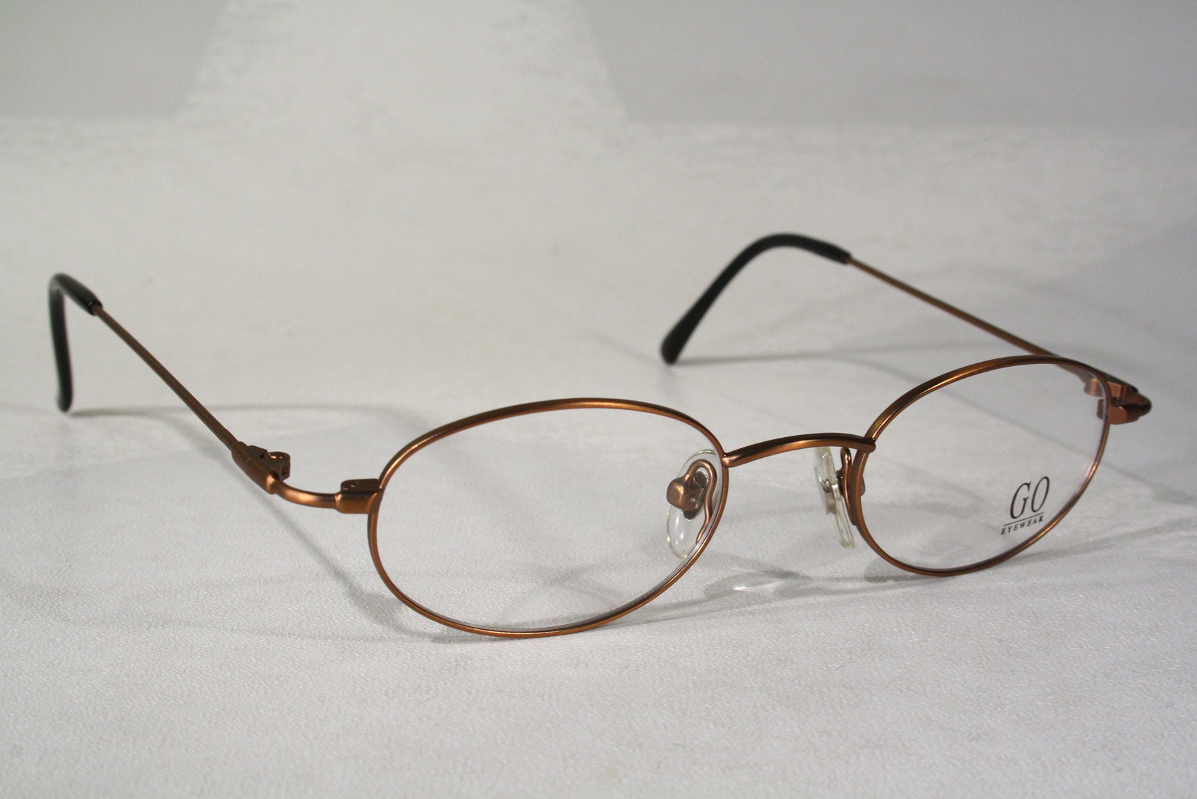 Unisex Slim Oval GO Eyewear Copper Brown Vintage 1990's | Etsy