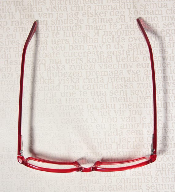 Unworn LUXOTTICA LU3188 Semi Clear Ruby Red Small… - image 8