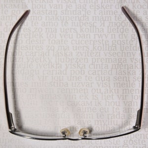 Early 2000's KILLER LOOP 7540 Dark Chrome and Orange Plastic Acetate Small Lens Slim Low Profile Eye Glasses Frames Eyeglasses for Women image 9