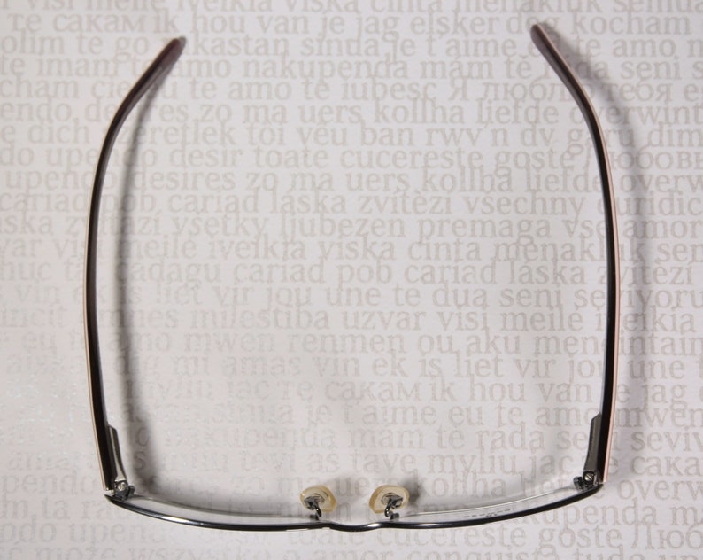 Early 2000's KILLER LOOP 7540 Dark Chrome and Orange Plastic Acetate Small Lens Slim Low Profile Eye Glasses Frames Eyeglasses for Women image 9