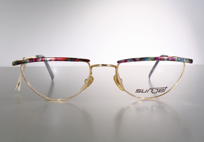 Colorful Brow SUNJET by CARRERA Model 5212 Unworn Unisex Glossy Eyeglass Frames Old Stock New Made in Italy 52 19 135 Medium Large
