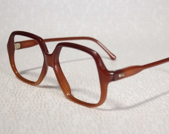 Super petit modèle oversize sans marque marron dégradé mais ours en peluche/chat/poupée taille lunettes seulement montures de lunettes