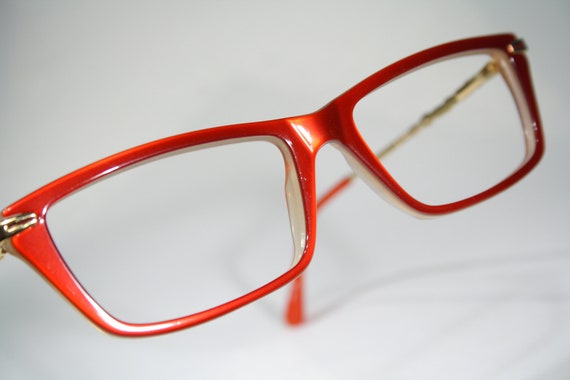 Women's Candy Red & Gold Italian ROCCOBAROCCO Feminine Vintage