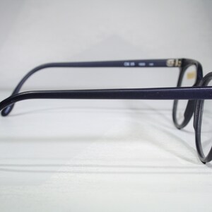Début CALVIN KLEIN modèle CK 15 vintage des années 1980 des années 80 en plastique bleu foncé mat taille oversize moyenne grande monture de lunettes lunettes de vue image 5